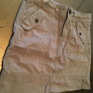 Banana Republic Khaki Cargo Mini Skirt